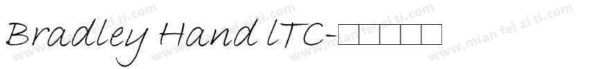 Bradley Hand lTC字体转换